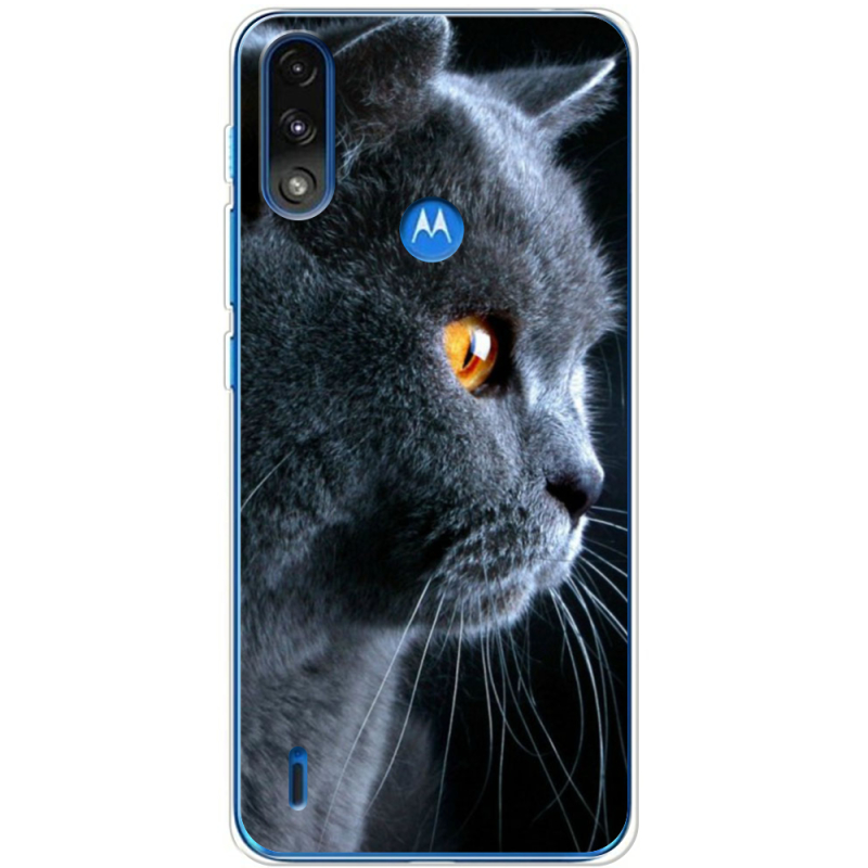 Чехол BoxFace Motorola E7 Power English cat