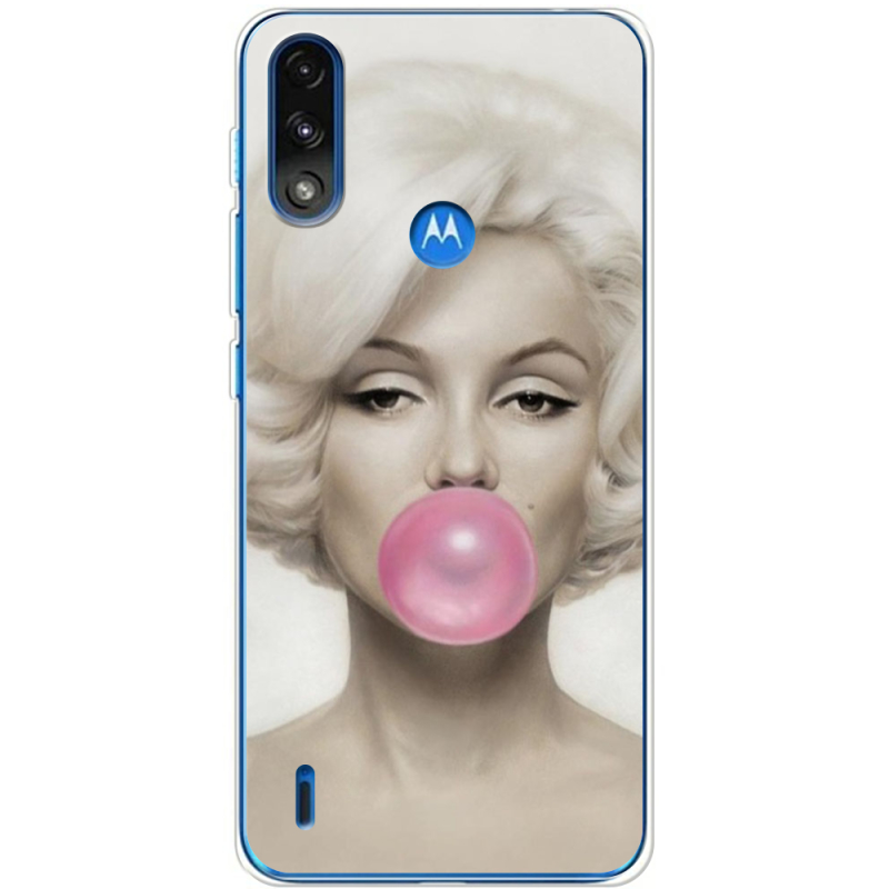 Чехол BoxFace Motorola E7 Power Marilyn Monroe Bubble Gum