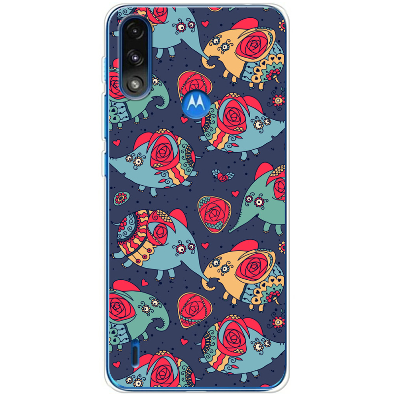 Чехол BoxFace Motorola E7 Power Flying Elephants