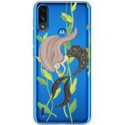 Прозрачный чехол BoxFace Motorola E7 Power Cute Mermaid