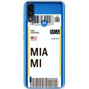 Прозрачный чехол BoxFace Motorola E7 Power Ticket Miami