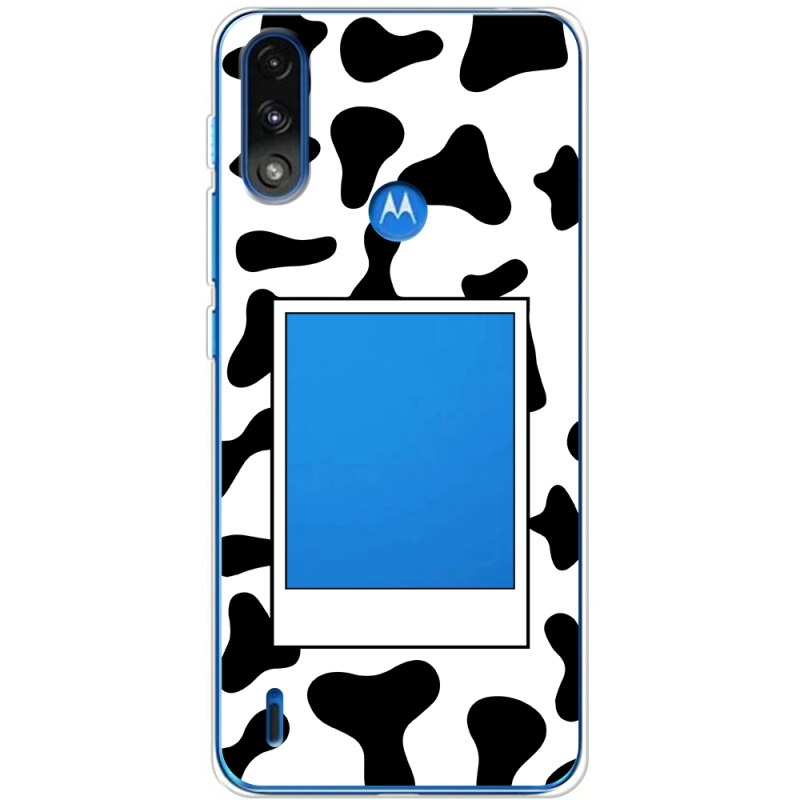 Прозрачный чехол BoxFace Motorola E7 Power Cow