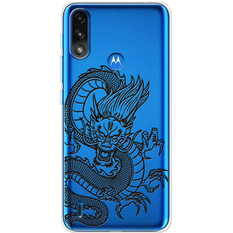 Прозрачный чехол BoxFace Motorola E7 Power Chinese Dragon