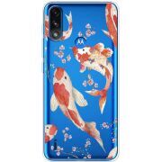 Прозрачный чехол BoxFace Motorola E7 Power Japanese Koi Fish