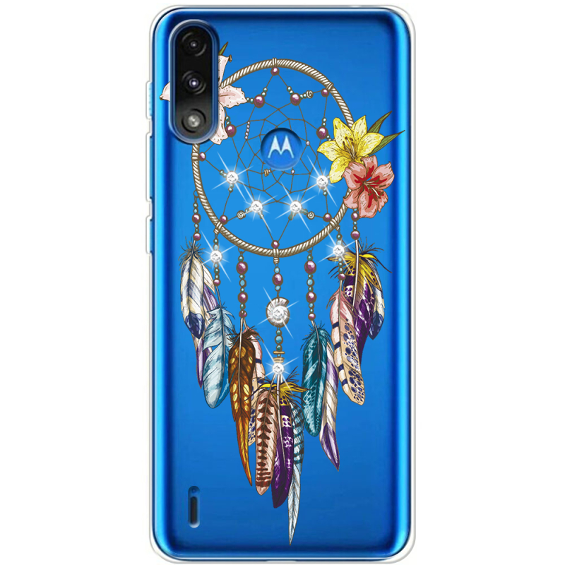 Чехол со стразами Motorola E7 Power Dreamcatcher