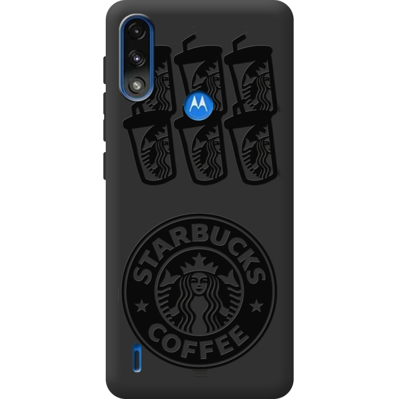 Черный чехол BoxFace Motorola E7 Power Black Coffee