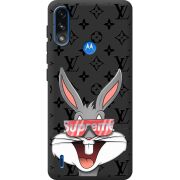 Черный чехол BoxFace Motorola E7 Power looney bunny