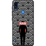 Черный чехол BoxFace Motorola E7 Power Man Pattern