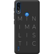 Черный чехол BoxFace Motorola E7 Power Minimalistic