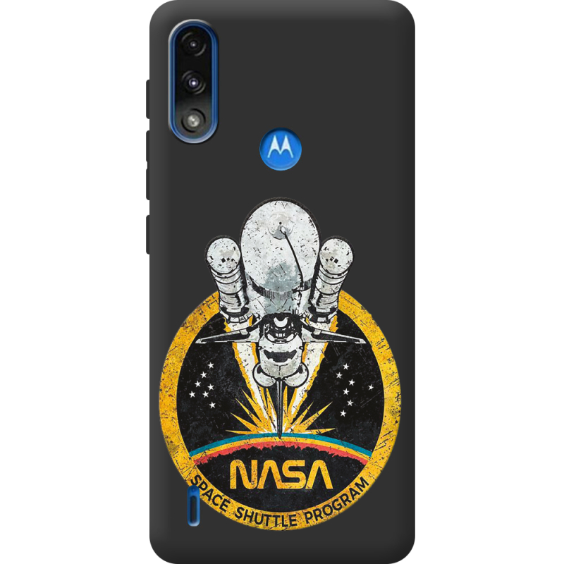 Черный чехол BoxFace Motorola E7 Power NASA Spaceship