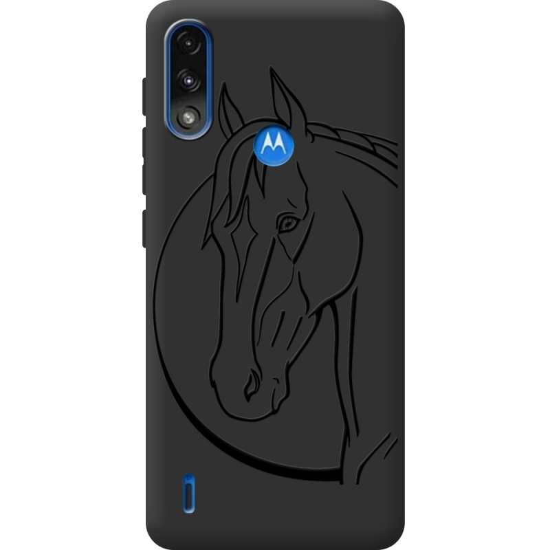 Черный чехол BoxFace Motorola E7 Power Horse