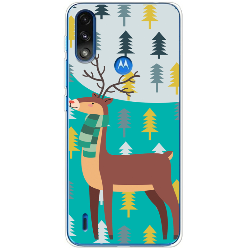 Чехол BoxFace Motorola E7i Power Foresty Deer