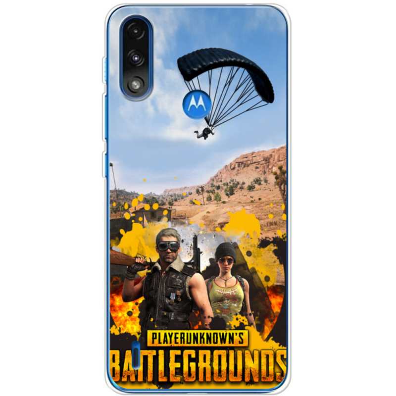 Чехол BoxFace Motorola E7i Power Pubg parachute