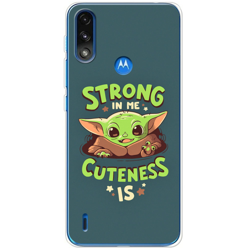 Чехол BoxFace Motorola E7i Power Strong in me Cuteness is