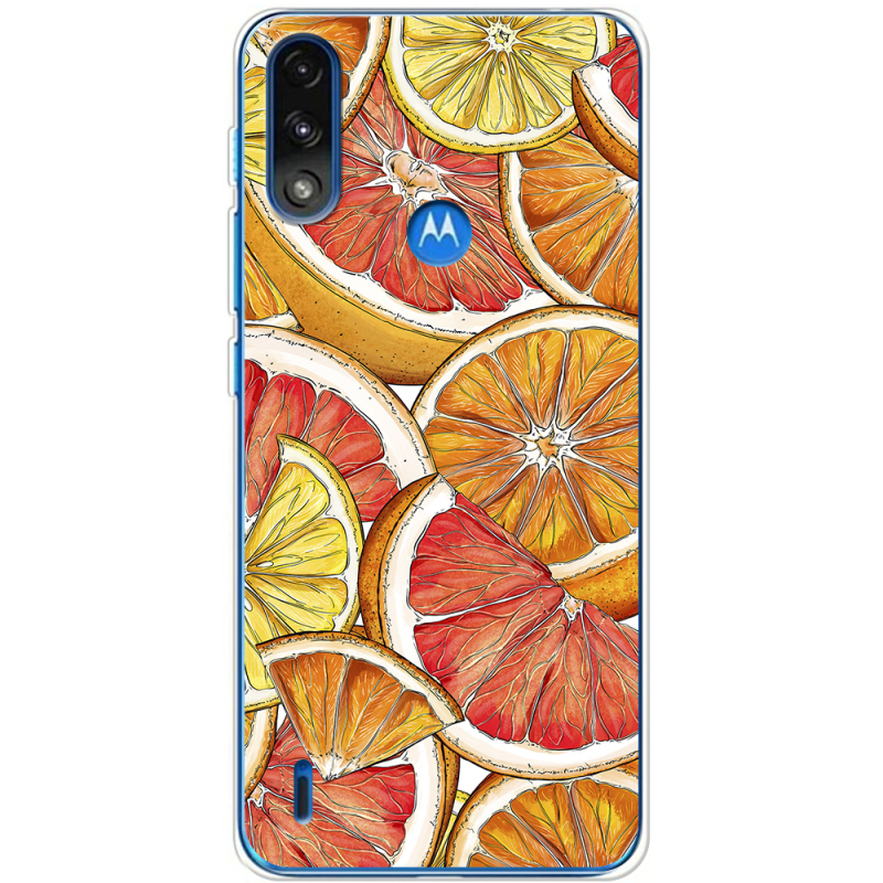 Чехол BoxFace Motorola E7i Power Citrus Pattern