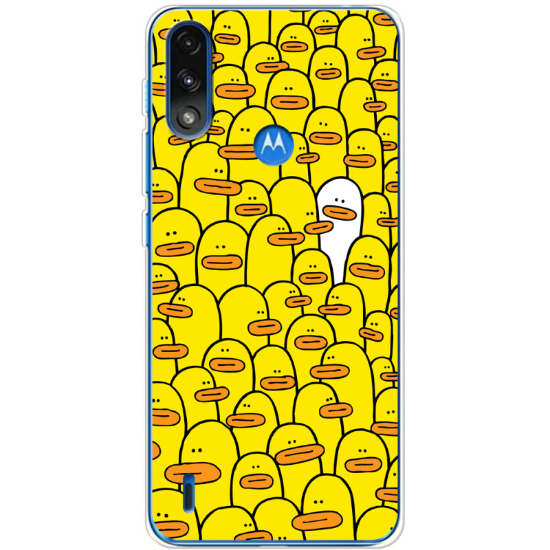 Чехол BoxFace Motorola E7i Power Yellow Ducklings