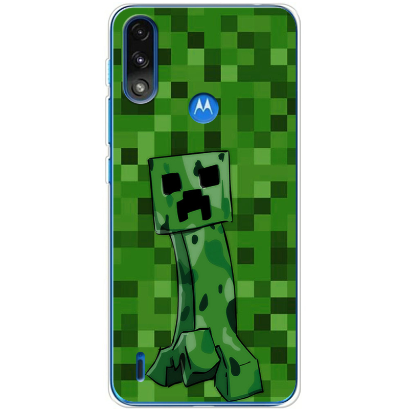 Чехол BoxFace Motorola E7i Power Minecraft Creeper