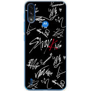 Чехол BoxFace Motorola E7i Power Stray Kids автограф