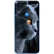 Чехол BoxFace Motorola E7i Power English cat