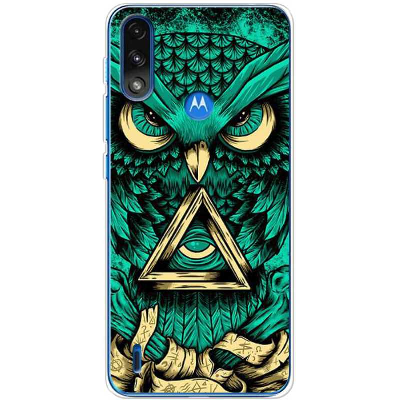 Чехол BoxFace Motorola E7i Power Masonic Owl