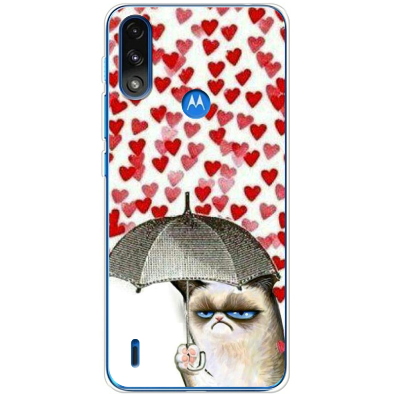 Чехол BoxFace Motorola E7i Power Raining Hearts