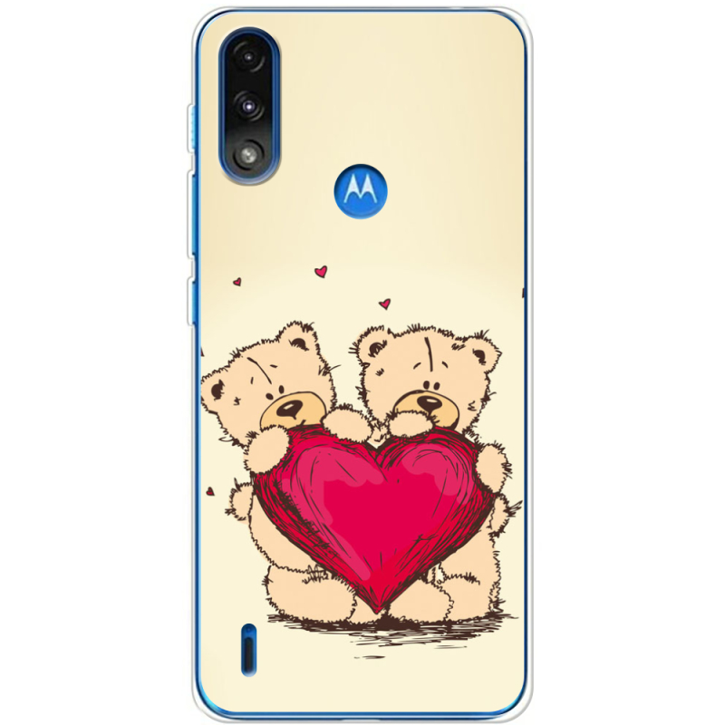 Чехол BoxFace Motorola E7i Power Teddy Bear Love