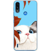 Чехол BoxFace Motorola E7i Power Wondering Cat