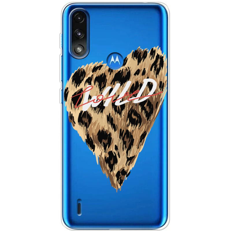 Прозрачный чехол BoxFace Motorola E7i Power Wild Love