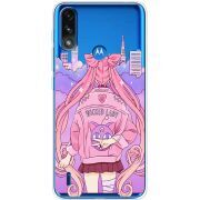 Прозрачный чехол BoxFace Motorola E7i Power Wiked Lady