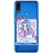 Прозрачный чехол BoxFace Motorola E7i Power The Sakuras Will Cry For You