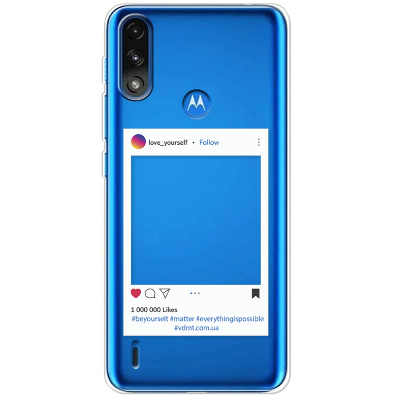 Прозрачный чехол BoxFace Motorola E7i Power Insta