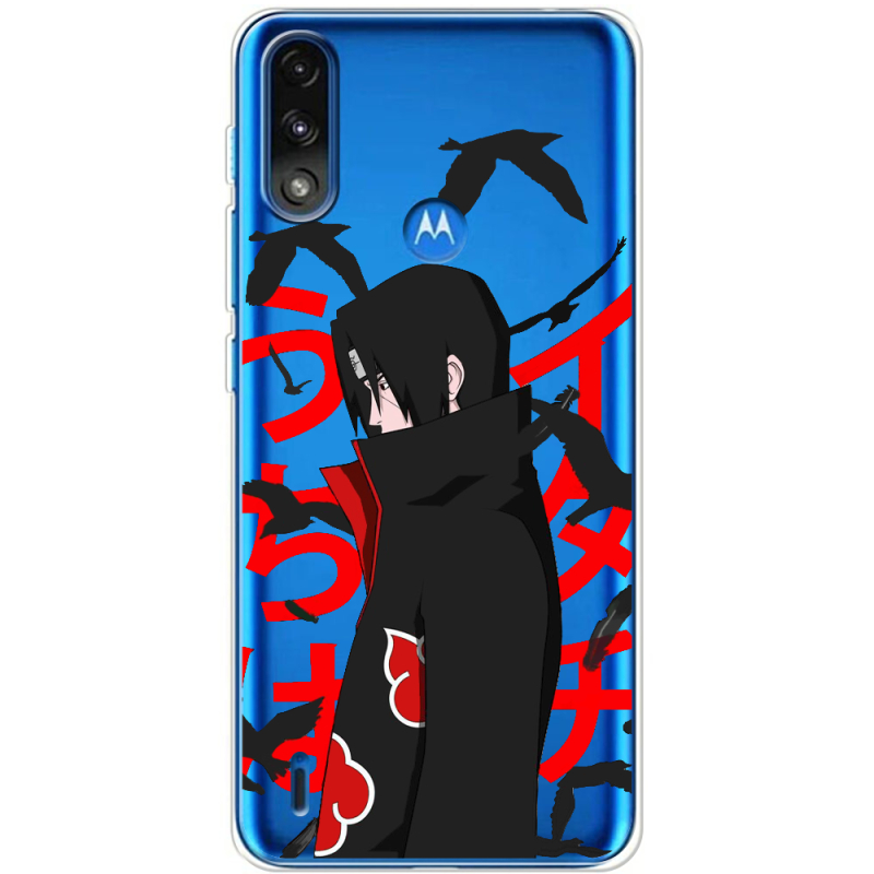 Прозрачный чехол BoxFace Motorola E7i Power Учиха Итачи