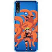 Прозрачный чехол BoxFace Motorola E7i Power Naruto and Kurama