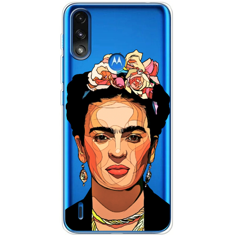 Прозрачный чехол BoxFace Motorola E7i Power Фрида Кало