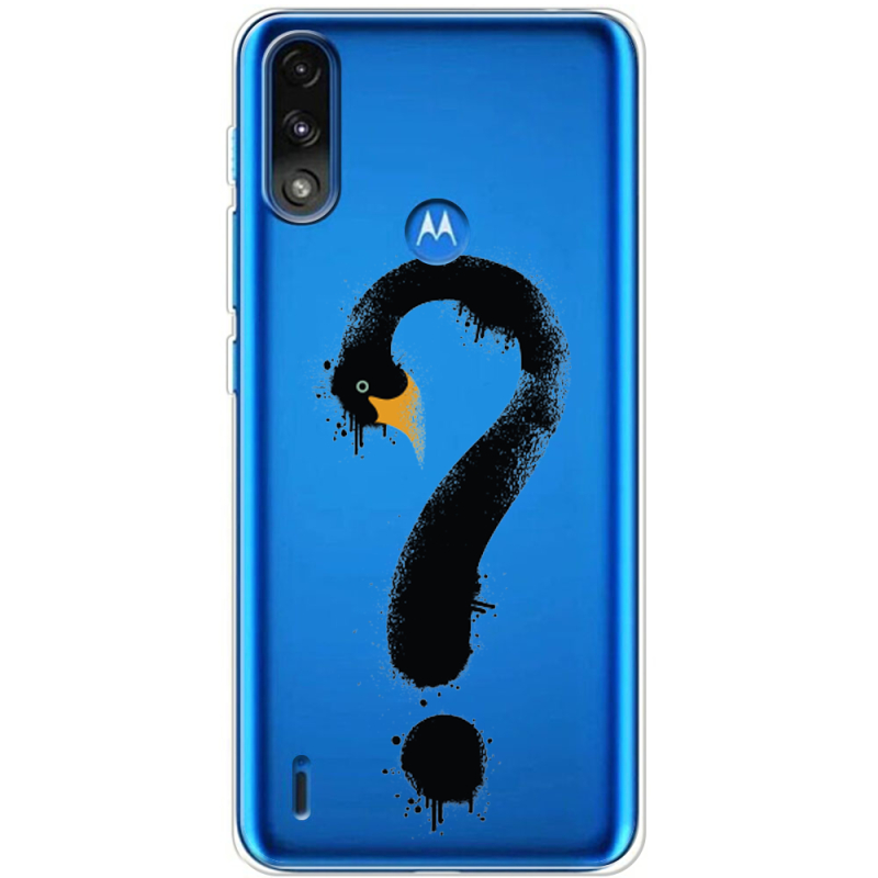 Прозрачный чехол BoxFace Motorola E7i Power Swan question