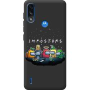 Черный чехол BoxFace Motorola E7i Power Among Us Impostors