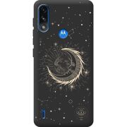 Черный чехол BoxFace Motorola E7i Power Moon