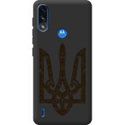 Черный чехол BoxFace Motorola E7i Power Ukrainian Trident