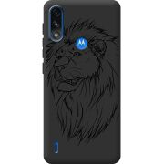 Черный чехол BoxFace Motorola E7i Power Lion