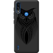 Черный чехол BoxFace Motorola E7i Power Owl