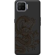 Черный чехол BoxFace OPPO A73 Chinese Dragon