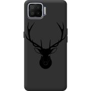 Черный чехол BoxFace OPPO A73 Deer