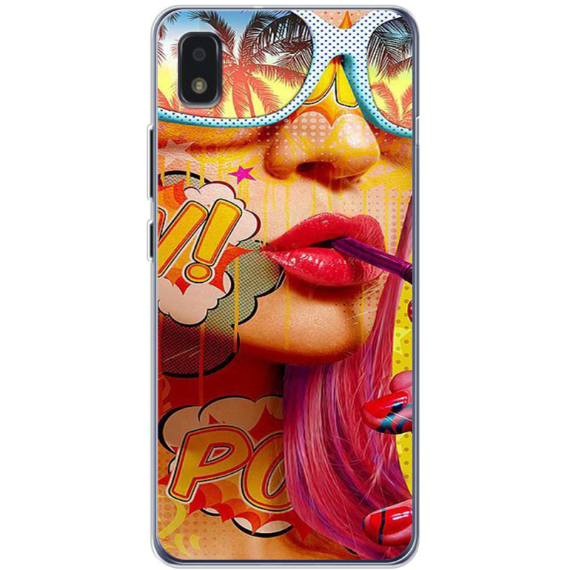 Чехол BoxFace ZTE Blade L210 Yellow Girl Pop Art