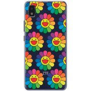 Прозрачный чехол BoxFace ZTE Blade L210 Hippie Flowers