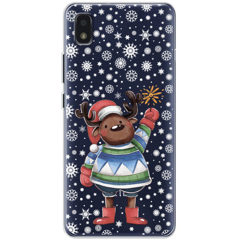 Прозрачный чехол BoxFace ZTE Blade L210 Christmas Deer with Snow