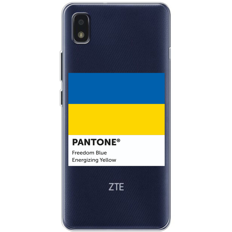 Прозрачный чехол BoxFace ZTE Blade L210 Pantone вільний синій