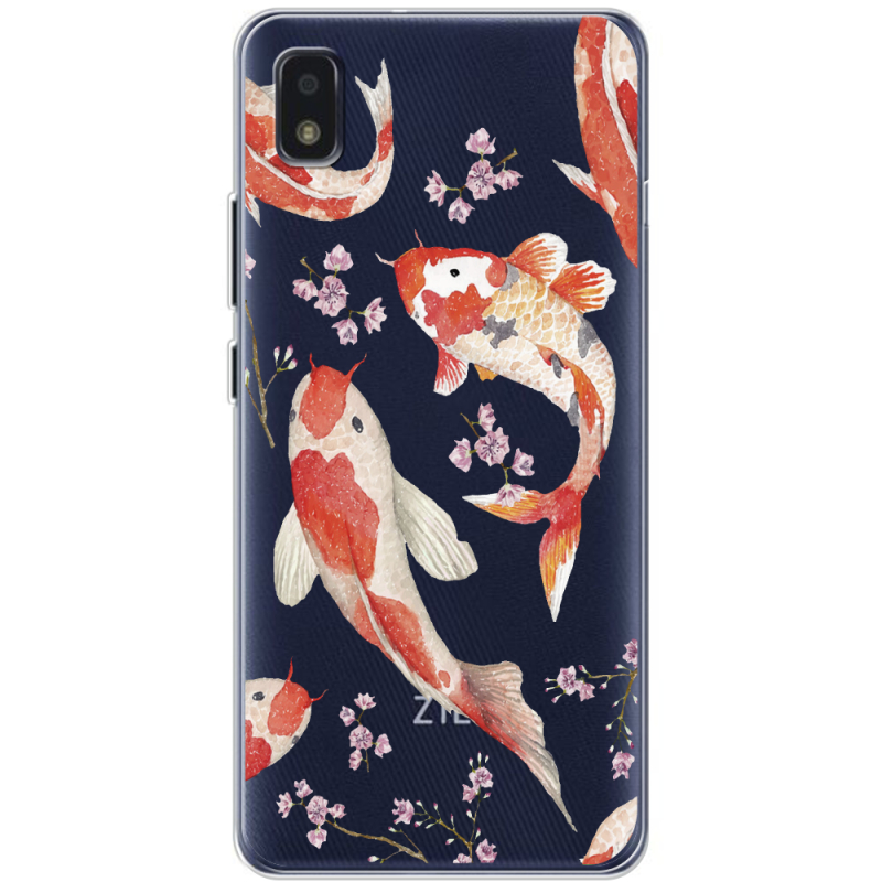 Прозрачный чехол BoxFace ZTE Blade L210 Japanese Koi Fish