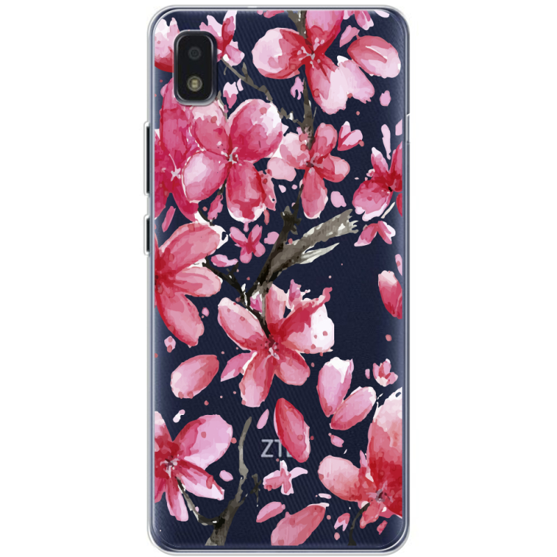 Прозрачный чехол BoxFace ZTE Blade L210 Pink Magnolia