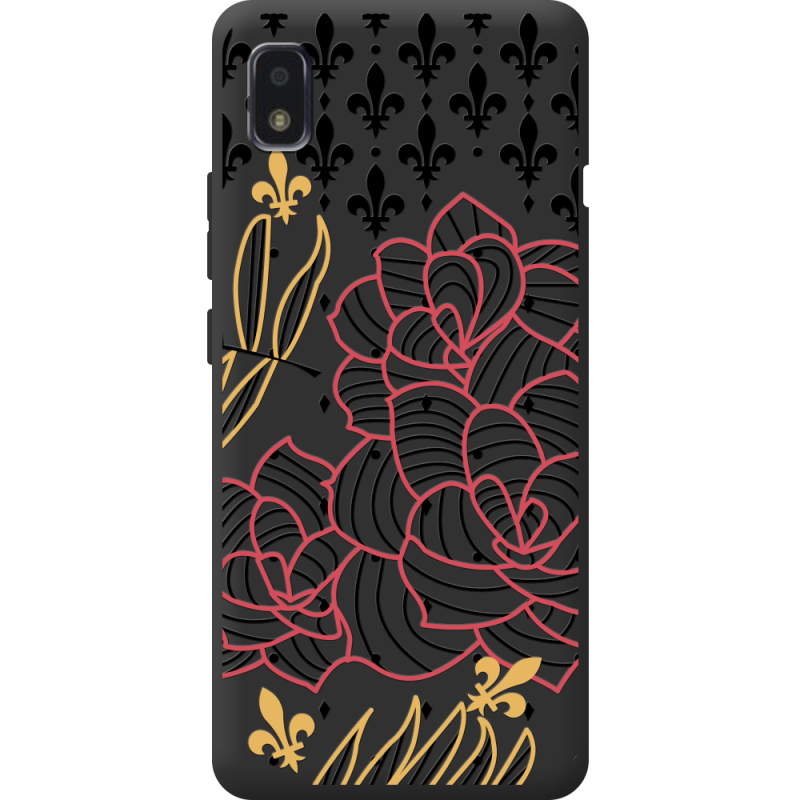 Черный чехол BoxFace ZTE Blade L210 FranceFlowers