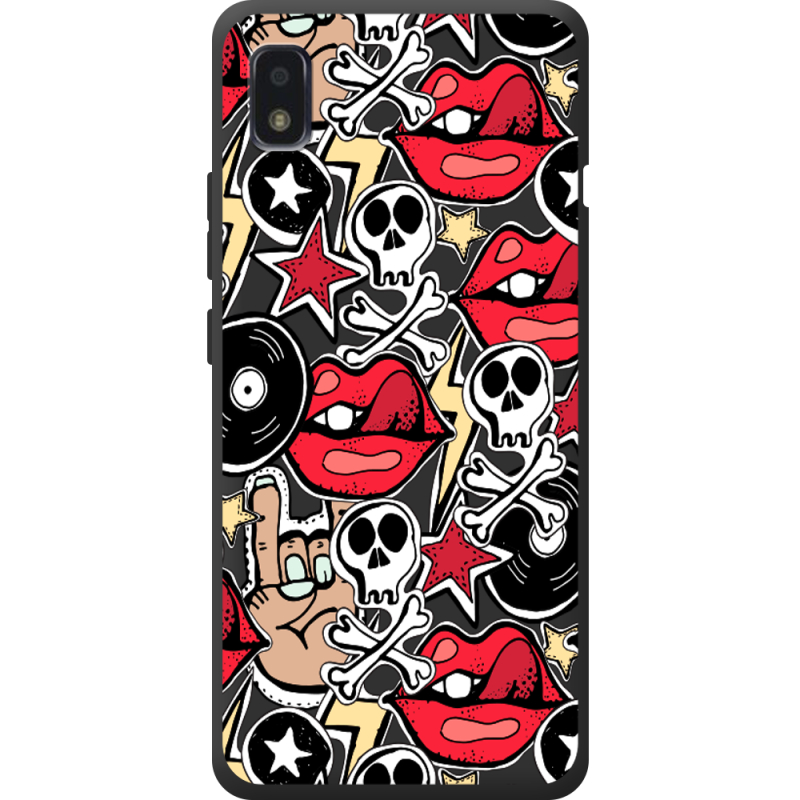 Черный чехол BoxFace ZTE Blade L210 Rock Graffiti